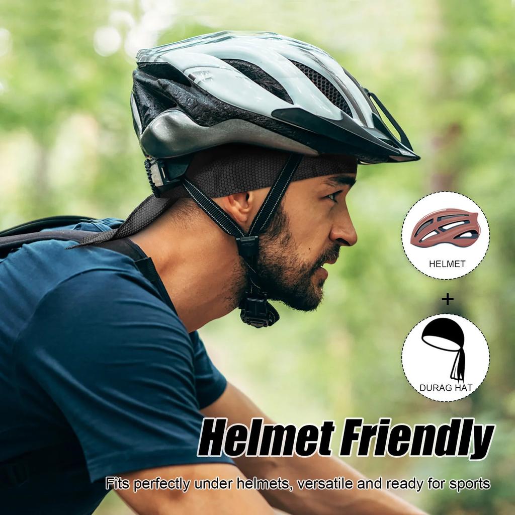 Summer Quick-Dry Cycling Bandana Cap with Sun Protection by HitMyNeed