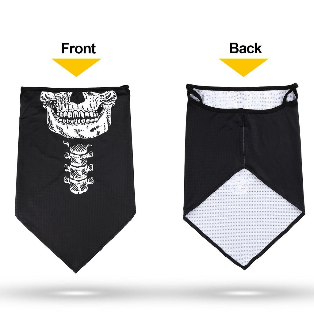 Summer Skull Bandana Face Mask for Outdoor Sports by HitMyNeed