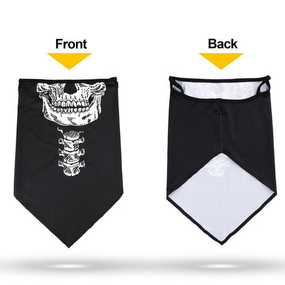 Summer Skull Bandana Face Mask for Outdoor Sports by HitMyNeed
