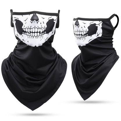 Summer Skull Bandana Face Mask for Outdoor Sports 2 by HitMyNeed