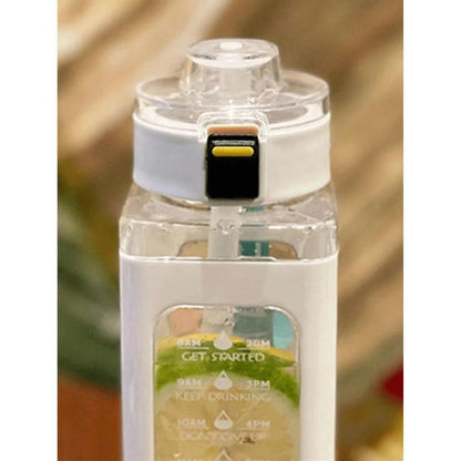 Summer Sports Square Water Bottle with Straw by HitMyNeed