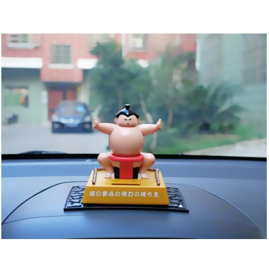 Sumo Wrestler Solar Dancing Dashboard Toy by HitMyNeed