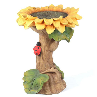 Sunflower Bird Bath and Feeder for Garden by HitMyNeed