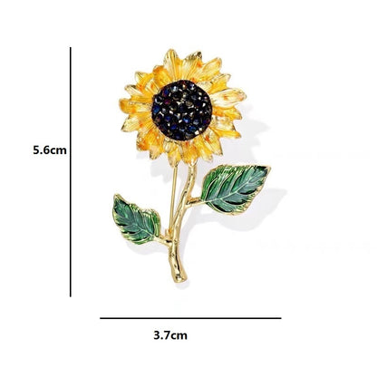 Sunflower Brooch for Women - Elegant Fashion Jewelry by HitMyNeed