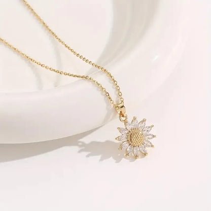 Sunflower Necklace I Love You Gift Box for Her by HitMyNeed