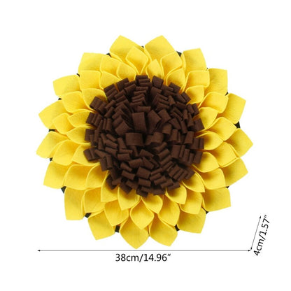 Sunflower Snuffle Mat for Dogs, 38 cm by HitMyNeed