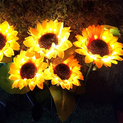 Sunflower Solar Garden Lights Set of 2 by HitMyNeed