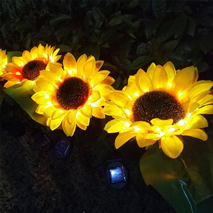 Sunflower Solar Garden Lights Set of 2 by HitMyNeed