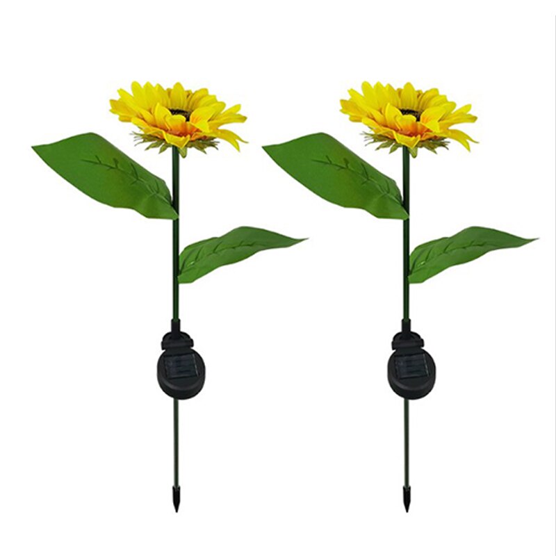 Sunflower Solar Garden Lights Set of 2 by HitMyNeed
