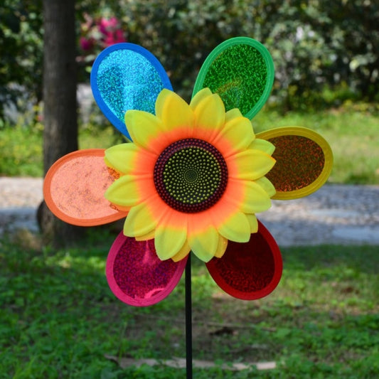 Sunflower Wind Spinner Colorful Yard Decoration by HitMyNeed