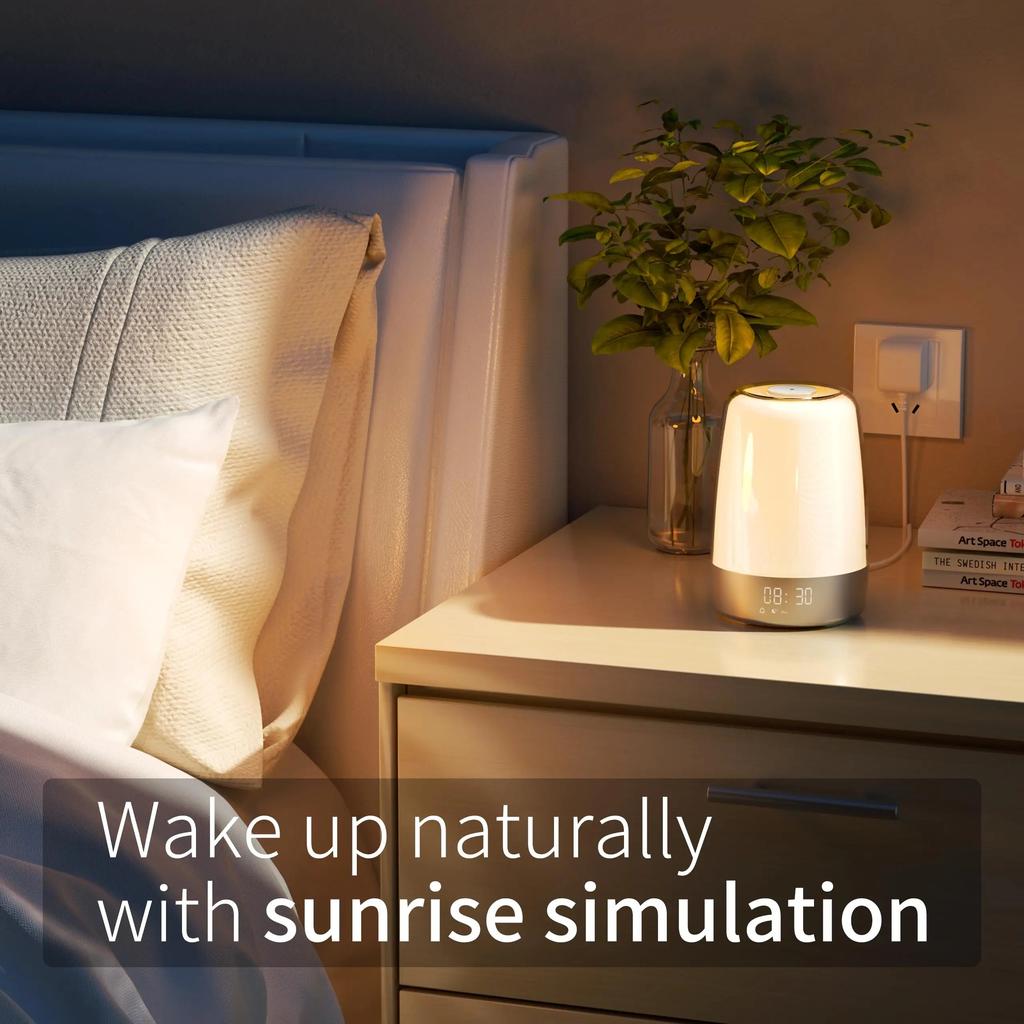 Sunrise Alarm Clock LED Wake-Up Light with RGB Modes by HitMyNeed