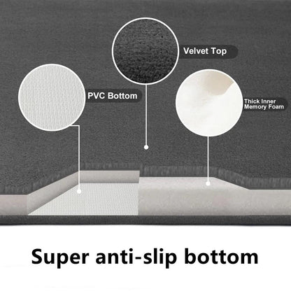 Super Absorbent Anti-Slip Coral Velvet Bathroom Mat by HitMyNeed