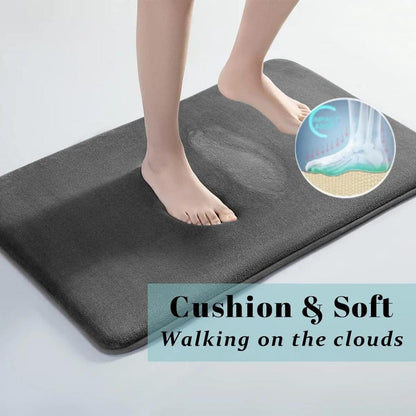 Super Absorbent Anti-Slip Coral Velvet Bathroom Mat by HitMyNeed