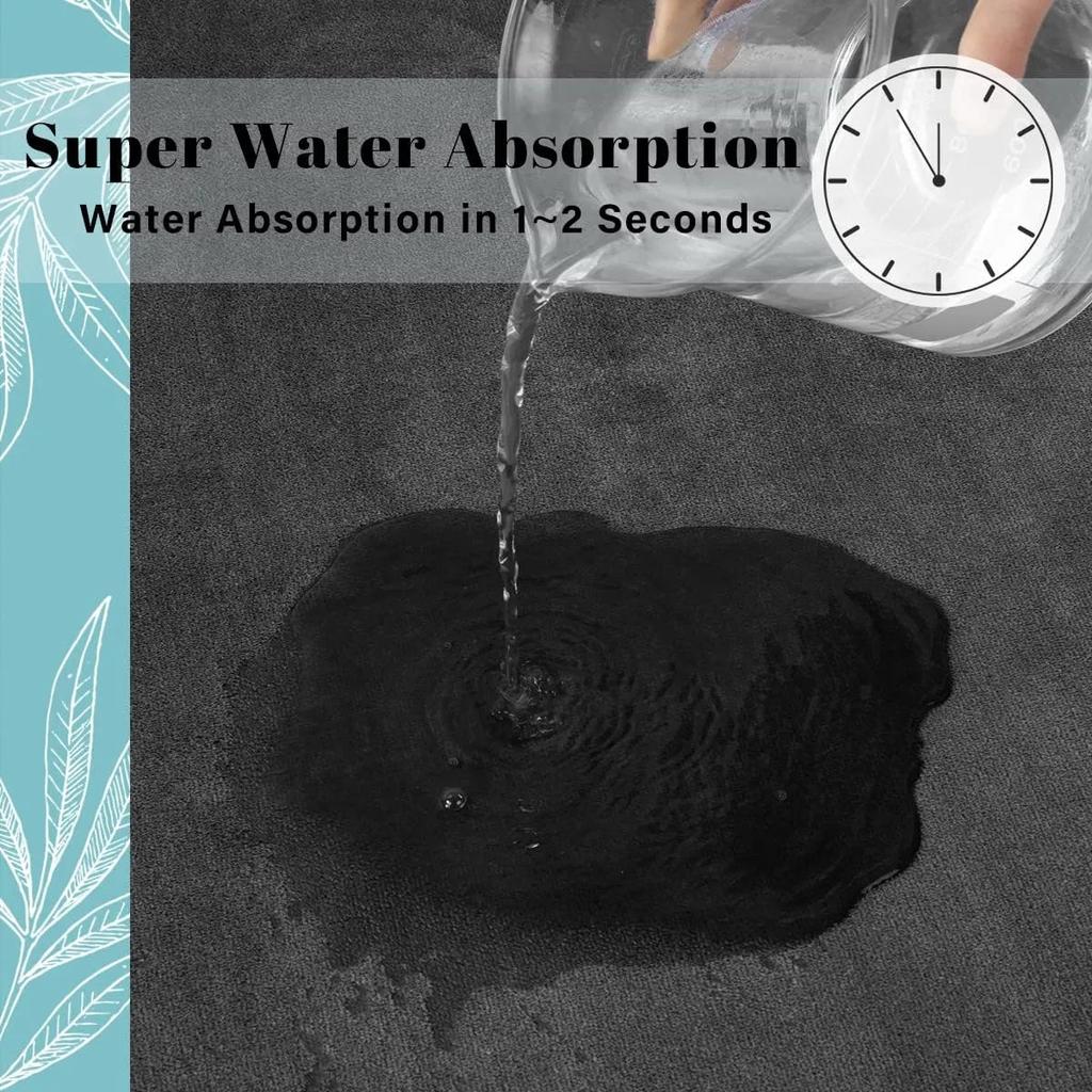 Super Absorbent Anti-Slip Coral Velvet Bathroom Mat by HitMyNeed