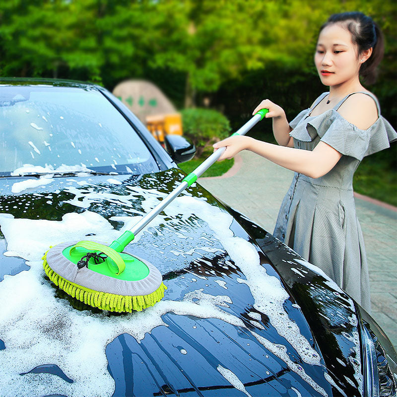 Super Absorbent Microfiber Car Wash Mop with Handle by HitMyNeed
