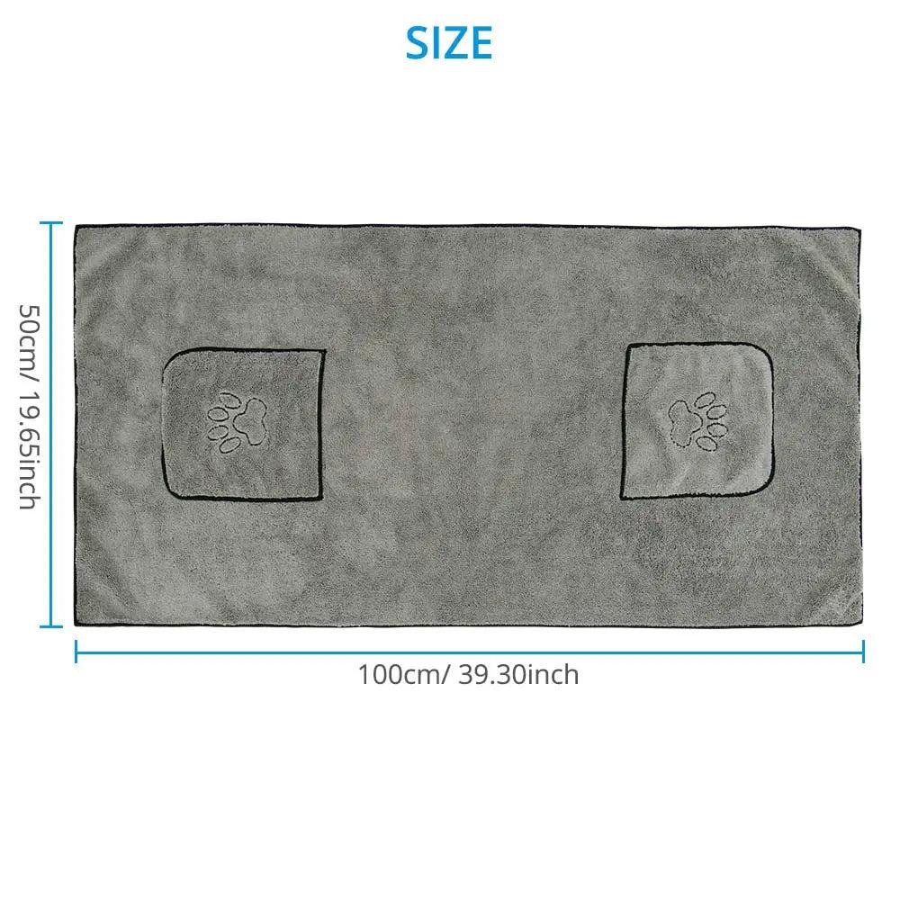 Super Absorbent Microfiber Pet Bath Towel Robe by HitMyNeed
