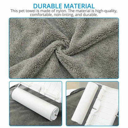 Super Absorbent Microfiber Pet Bath Towel Robe by HitMyNeed