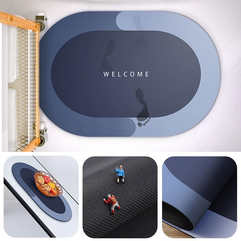 Super Absorbent Non-Slip Bath Mat 40x60cm by HitMyNeed