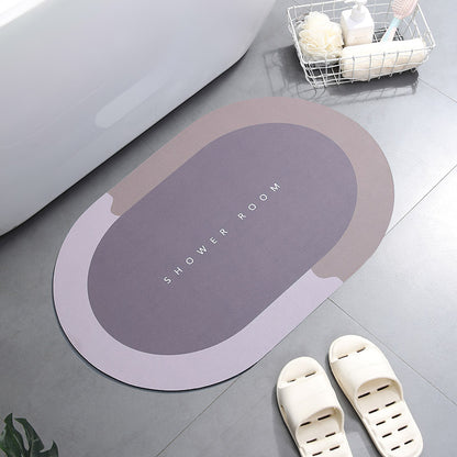 Super Absorbent Non-Slip Bath Mat 40x60cm a-brown by HitMyNeed