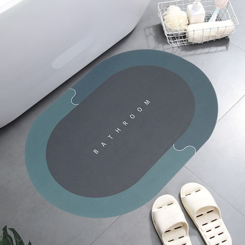 Super Absorbent Non-Slip Bath Mat 40x60cm a-green by HitMyNeed