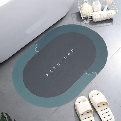 Super Absorbent Non-Slip Bath Mat 40x60cm a-green by HitMyNeed