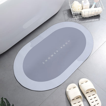 Super Absorbent Non-Slip Bath Mat 40x60cm a-light-grey by HitMyNeed