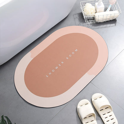 Super Absorbent Non-Slip Bath Mat 40x60cm a-yellow by HitMyNeed