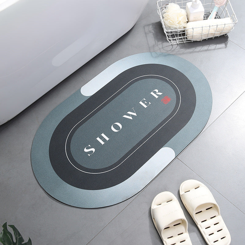 Super Absorbent Non-Slip Bath Mat 40x60cm b-bule by HitMyNeed