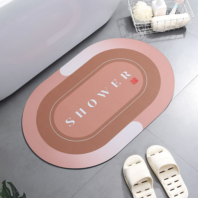 Super Absorbent Non-Slip Bath Mat 40x60cm b-yellow by HitMyNeed