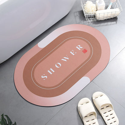 Super Absorbent Non-Slip Bath Mat 40x60cm b-yellow by HitMyNeed