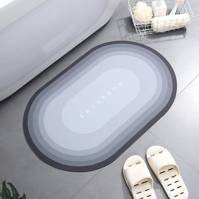 Super Absorbent Non-Slip Bath Mat 40x60cm c-black by HitMyNeed