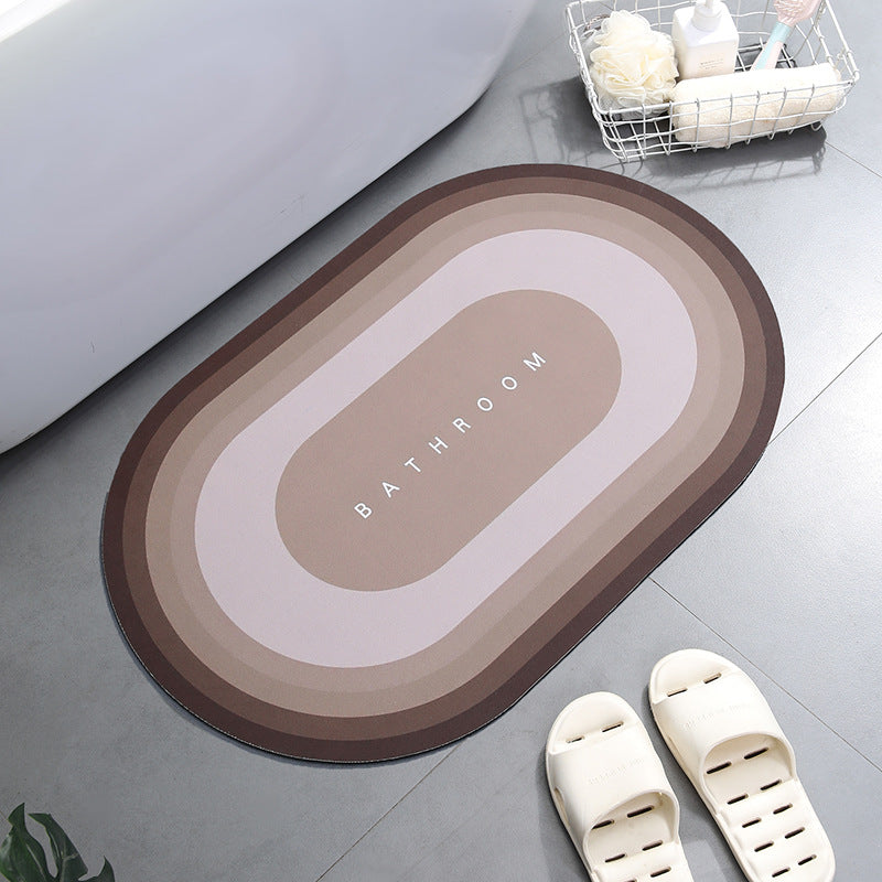 Super Absorbent Non-Slip Bath Mat 40x60cm c-yellow by HitMyNeed