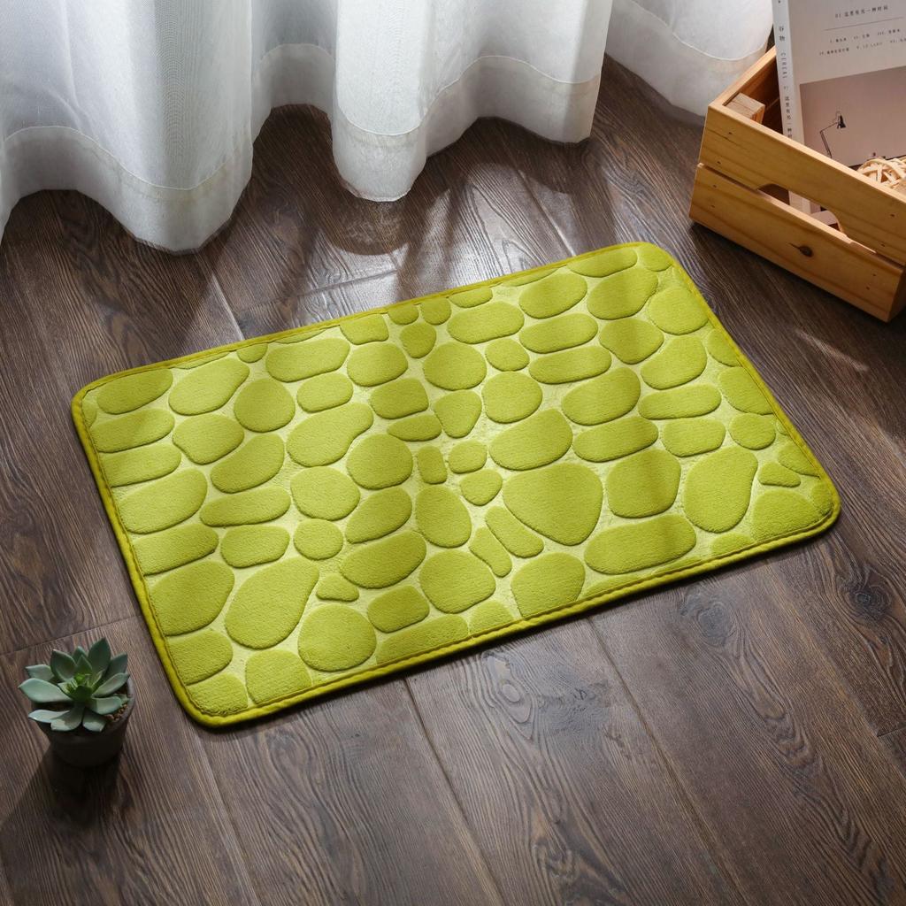 Super Absorbent Non-Slip Bath Mat 40x60cm e-green by HitMyNeed