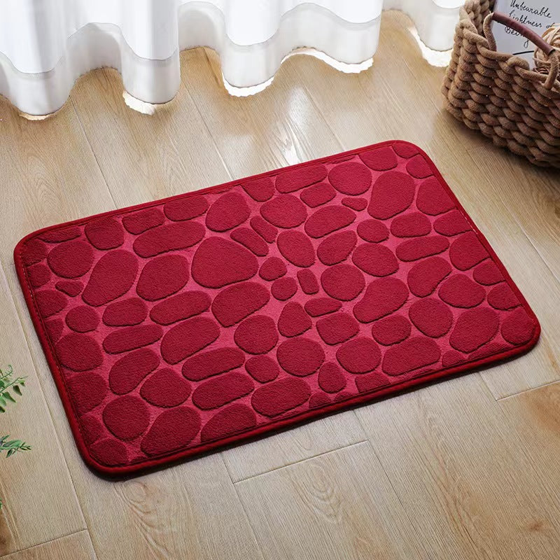 Super Absorbent Non-Slip Bath Mat 40x60cm e-red by HitMyNeed