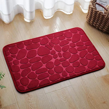 Super Absorbent Non-Slip Bath Mat 40x60cm e-red by HitMyNeed