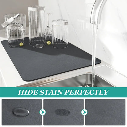 Super Absorbent Non-Slip Kitchen & Dish Drying Mat by HitMyNeed