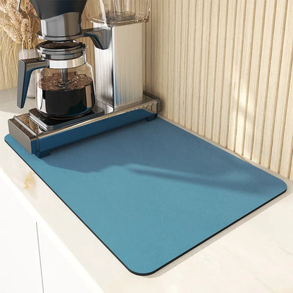 Super Absorbent Non-Slip Kitchen & Dish Drying Mat green 20x30cm by HitMyNeed