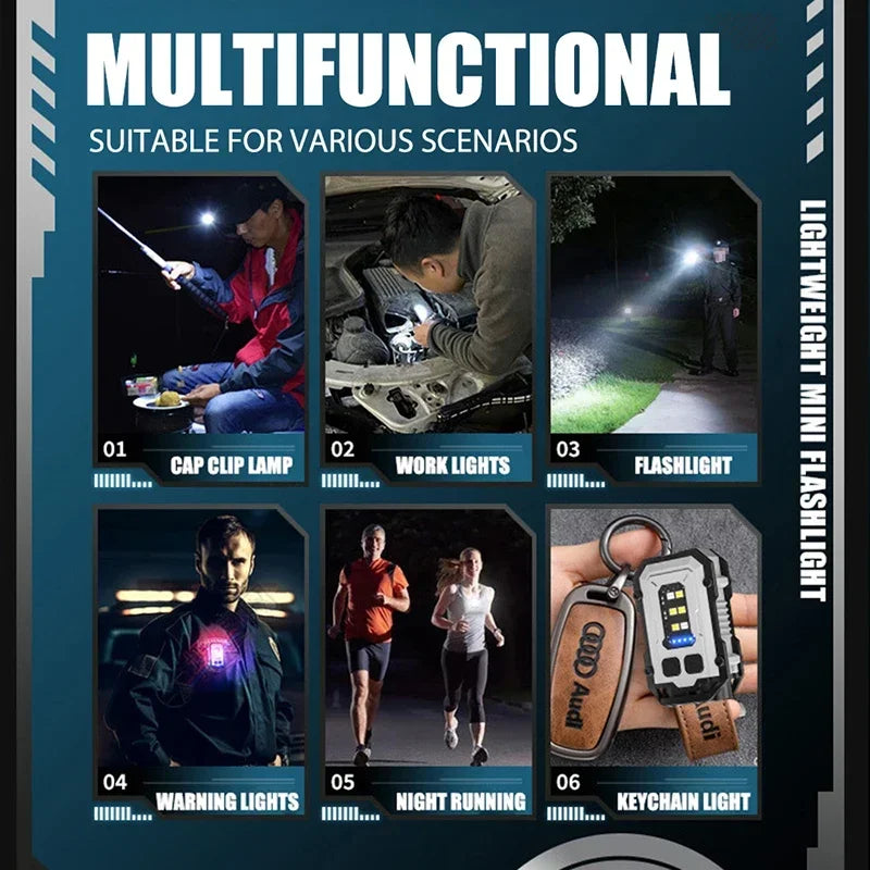 Super Bright Magnetic Mini Keychain Flashlight by HitMyNeed