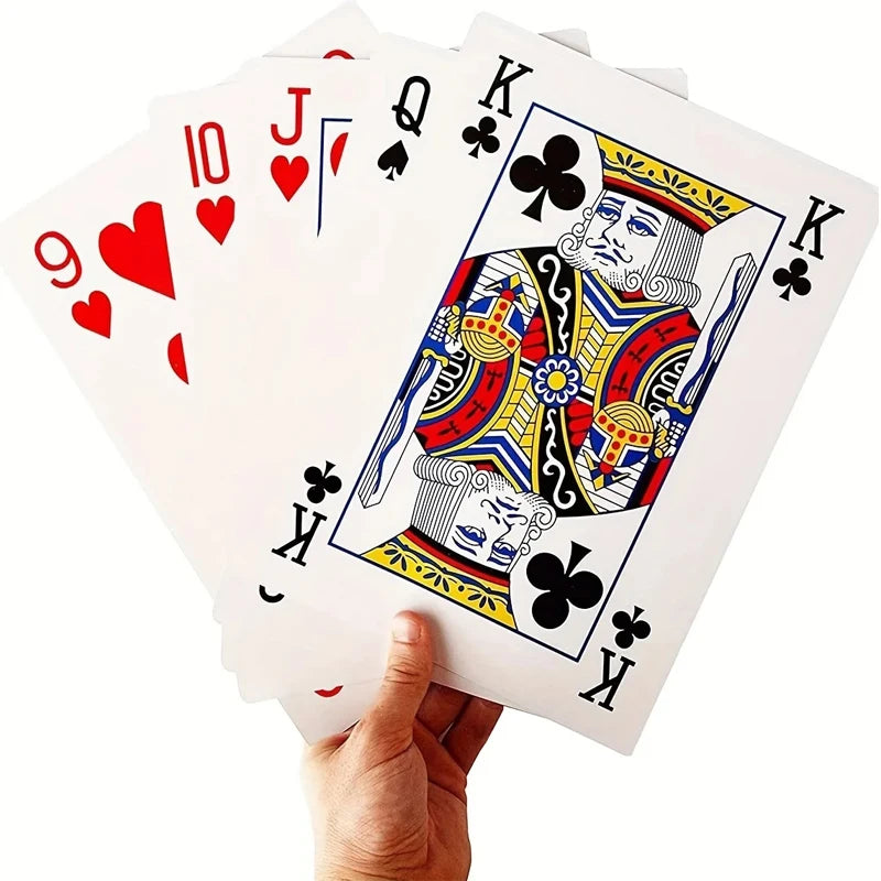 Super Jumbo Oversized Playing Cards for Family Fun by HitMyNeed