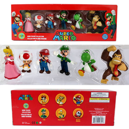 Super Mario 6-Piece PVC Action Figure Set by HitMyNeed