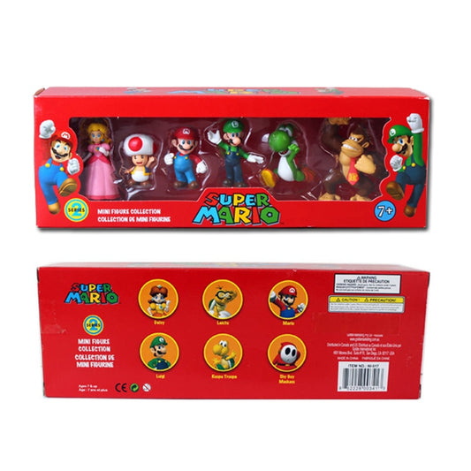 Super Mario 6-Piece PVC Action Figure Set by HitMyNeed