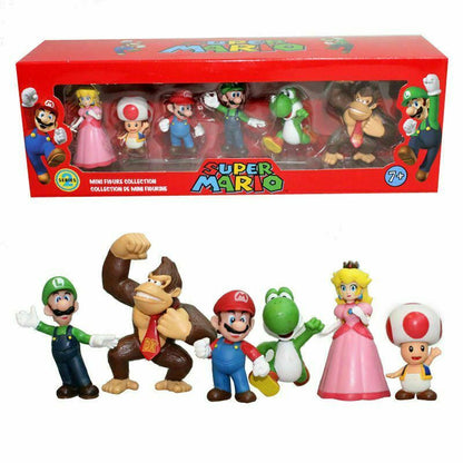 Super Mario 6-Piece PVC Action Figure Set by HitMyNeed