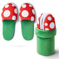 Super Mario Plush Slippers with Pipe Holder by HitMyNeed