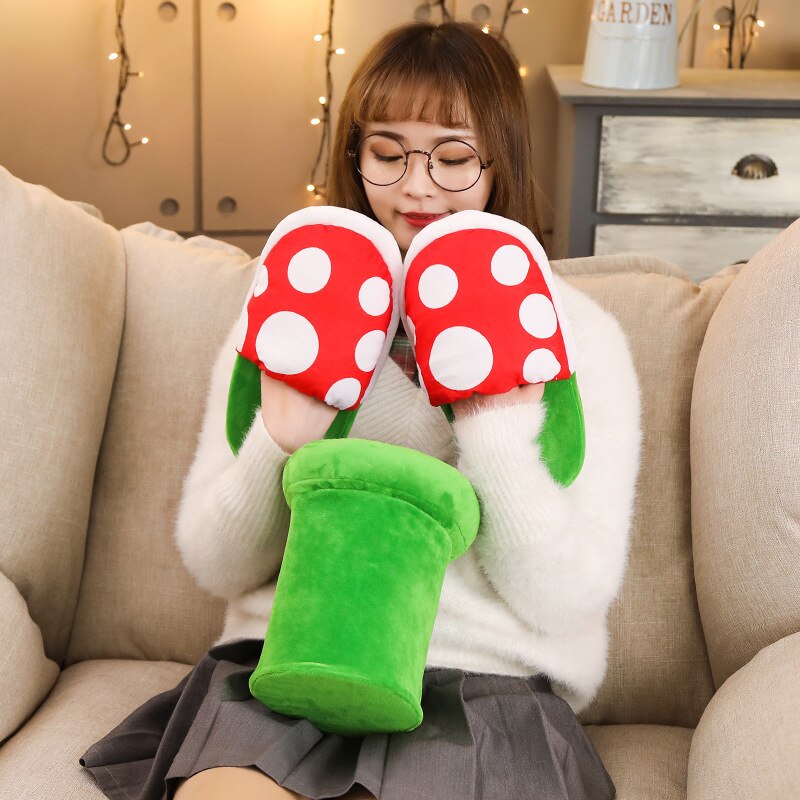 Super Mario Plush Slippers with Pipe Holder by HitMyNeed