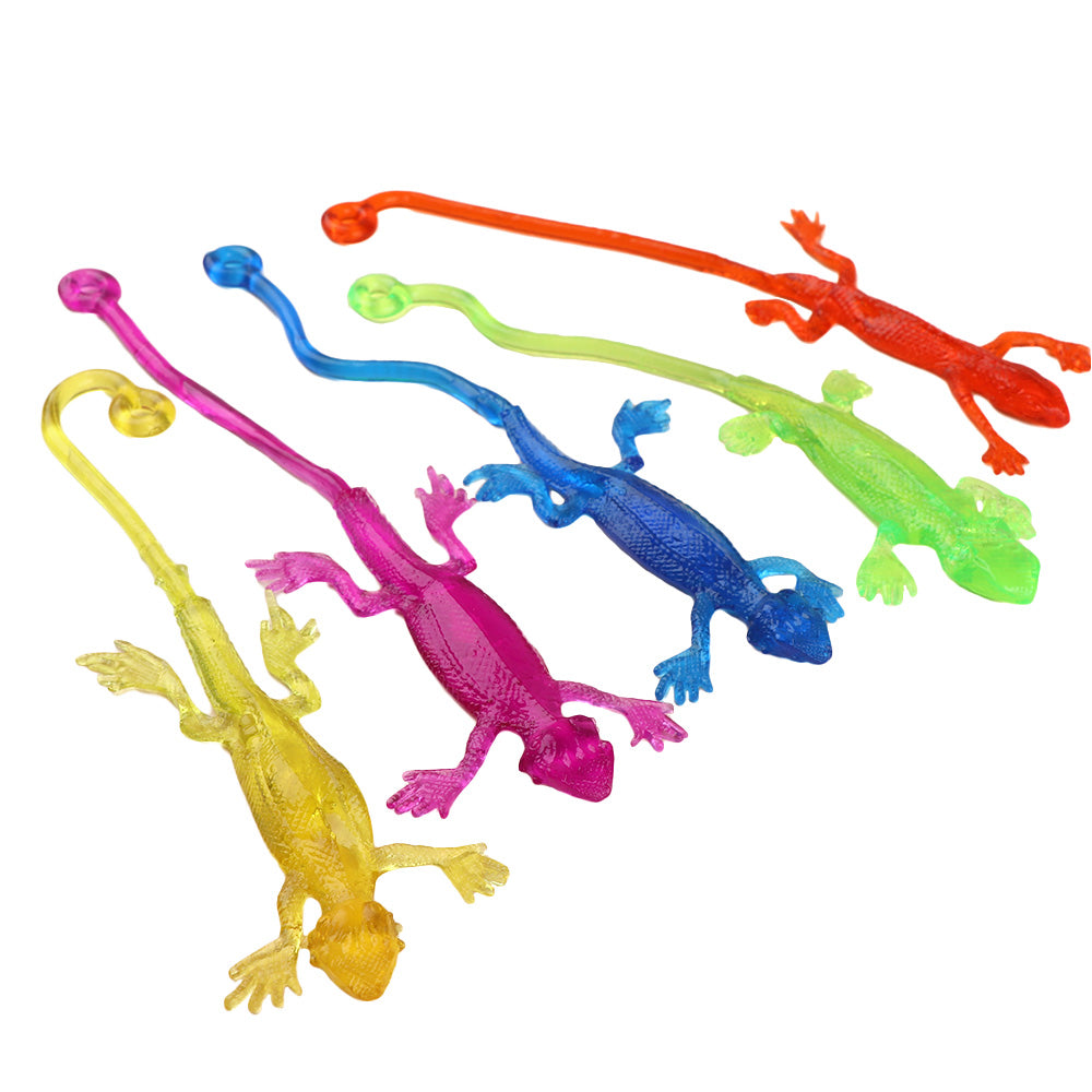 Super Stretchy Sticky Lizard Toys - 5 Pack by HitMyNeed