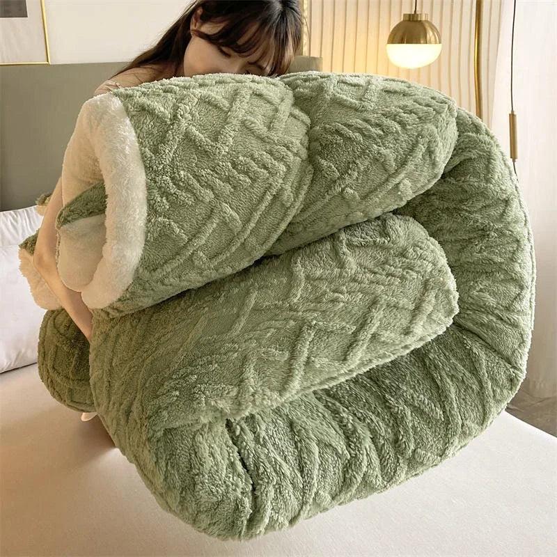 Super Thick Winter Lamb Cashmere Weighted Blanket by HitMyNeed