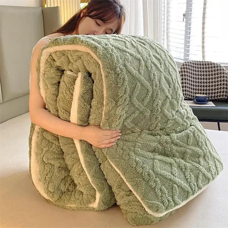Super Thick Winter Lamb Cashmere Weighted Blanket by HitMyNeed