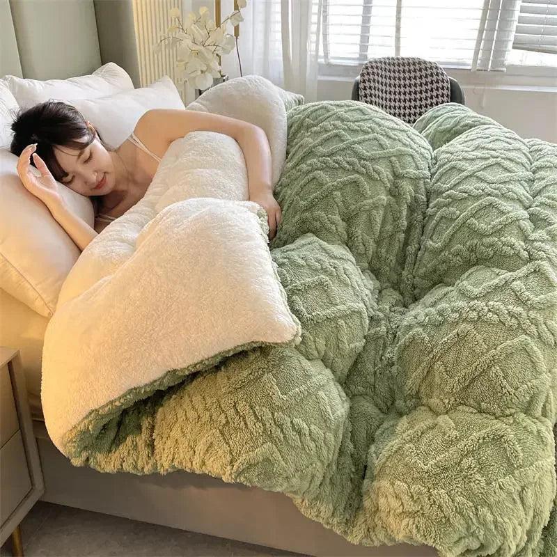 Super Thick Winter Lamb Cashmere Weighted Blanket by HitMyNeed