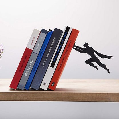 Superman Bookshelf Stopper Metal Bookend Decor by HitMyNeed