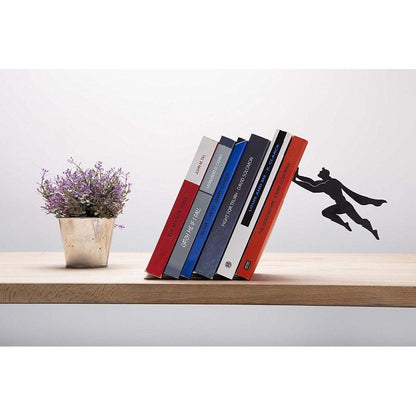 Superman Bookshelf Stopper Metal Bookend Decor by HitMyNeed